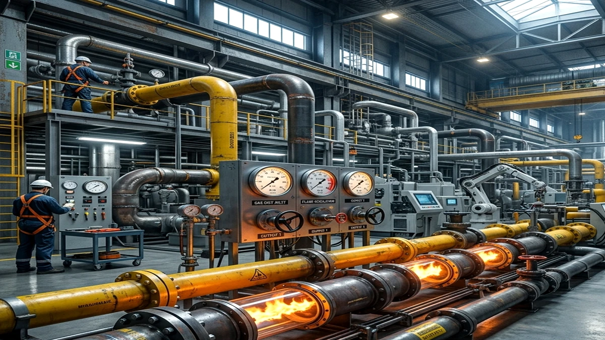 GOSB Fabrika Doğalgaz Tesisatı & Borulama Hatları